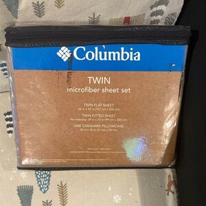 Columbia Twin Microfiber Sheet Set - Tan